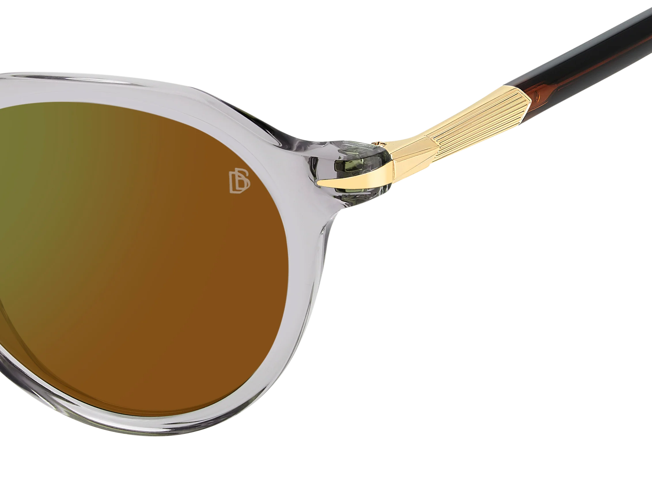 DB 1171/S - Grey Havana Brown - Green Mirror - Image 4