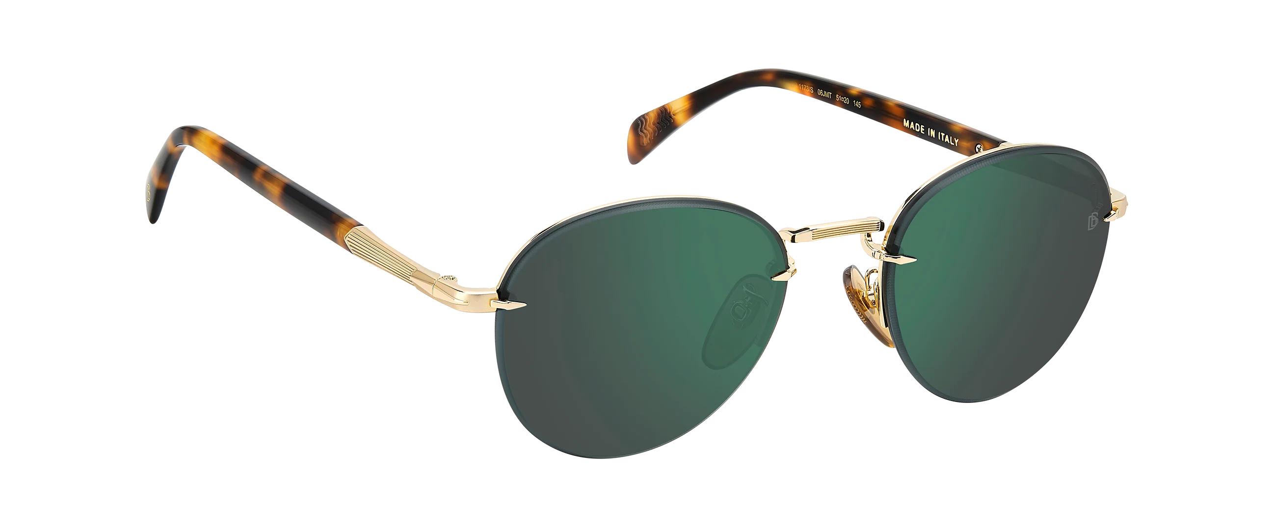 DB 1173/S - Gold Havana - Green Mirror - Image 3