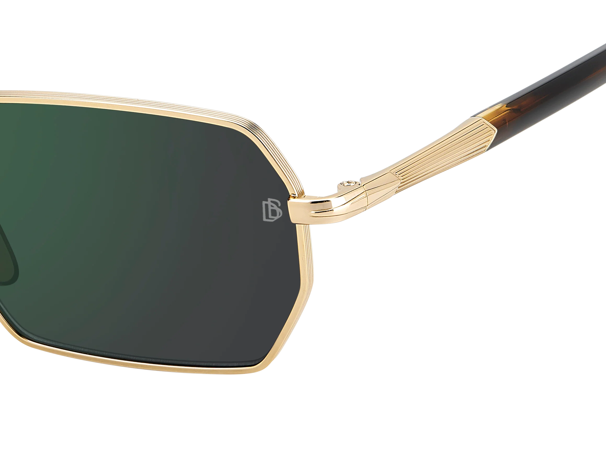 DB 1174/S - Matte Gold Havana - Green Mirror - Image 4