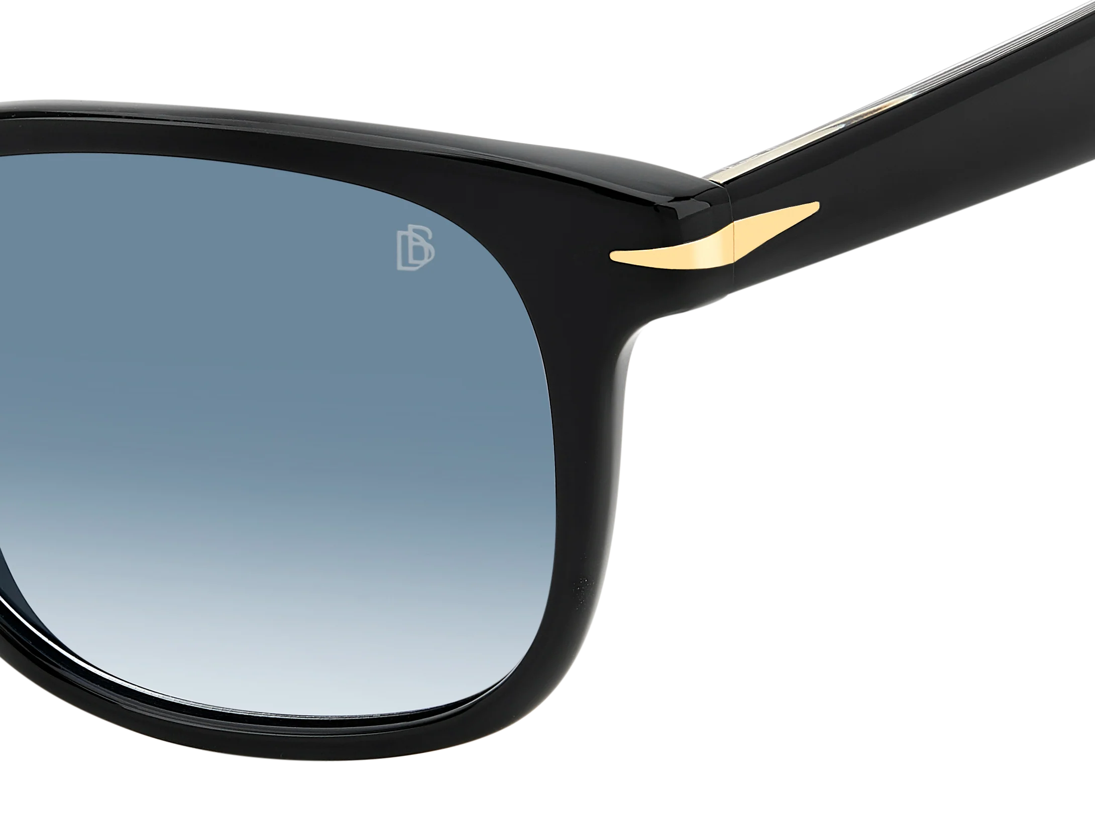 DB 1177/S - Black - Dk Blue Shaded - Image 3