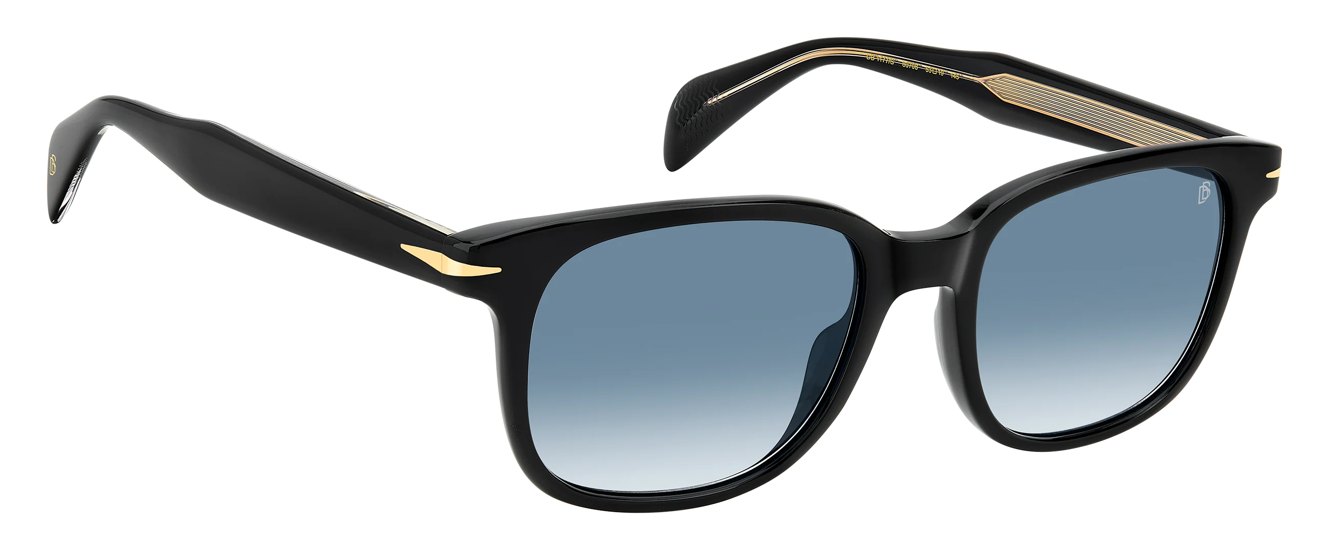 DB 1177/S - Black - Dk Blue Shaded - Image 4