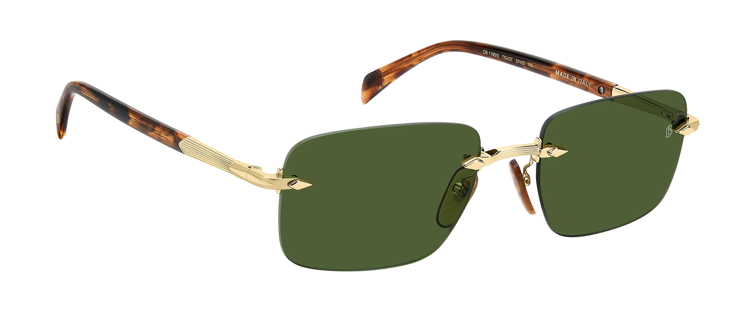 DB 1195/S - Gold Brown Horn - Green - Image 3