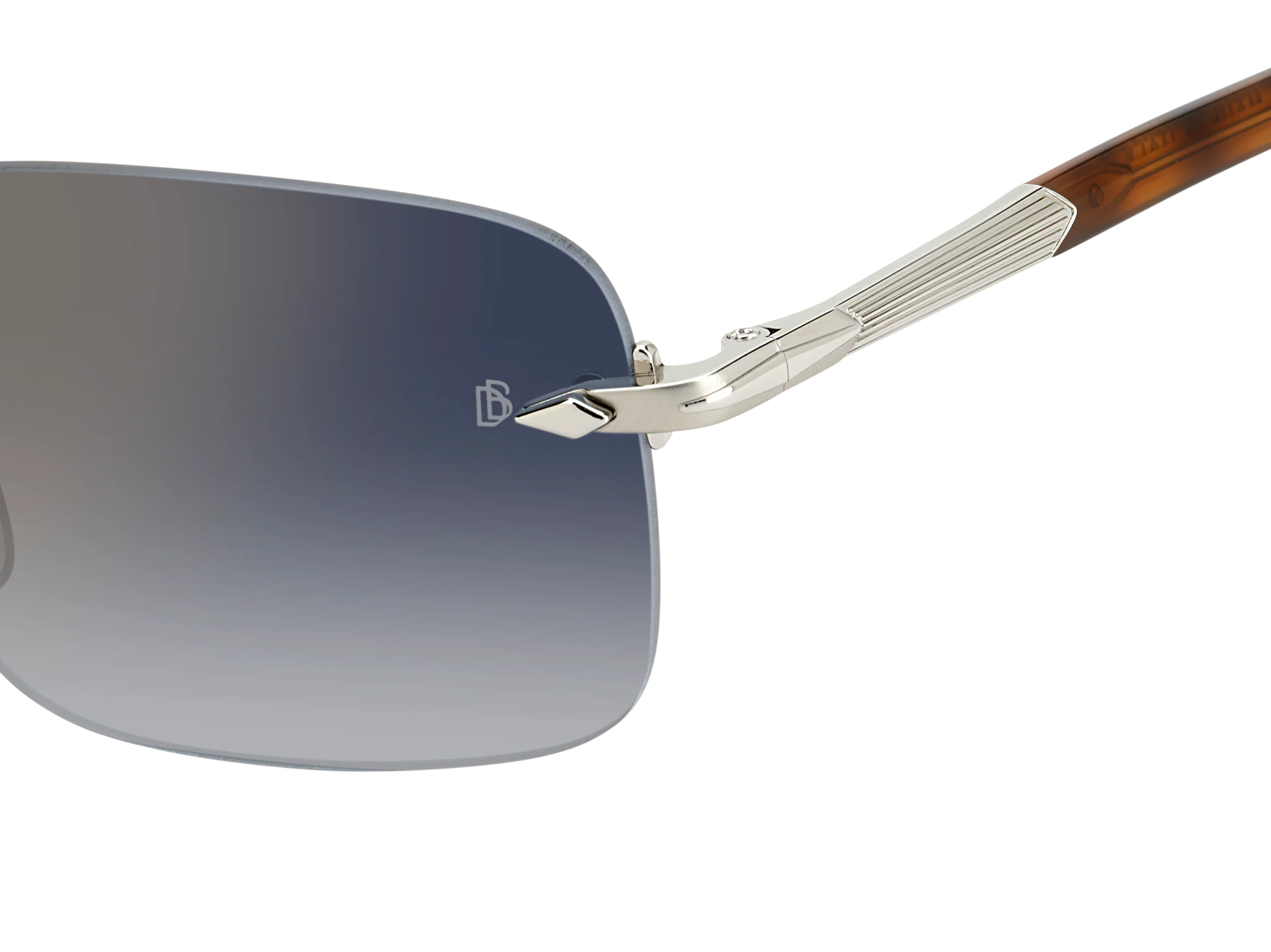 DB 1195/S - Palladium Havana - Blue Shaded Gold Mirror - Image 4