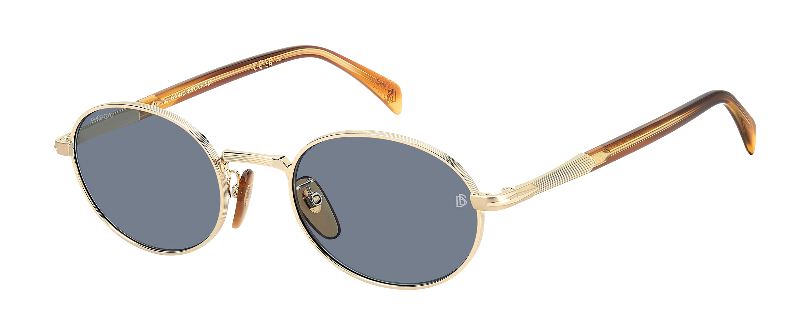 DB 1196/S - Gold Brown Horn - Azure Photocromatic - Image 3