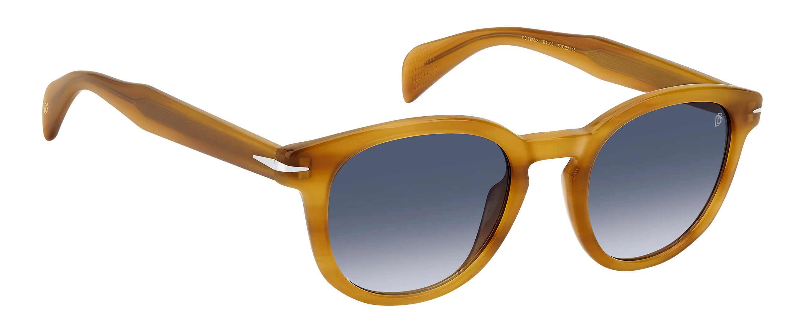DB 1198/S - Yellow Horn - Dk Blue Shaded - Image 3