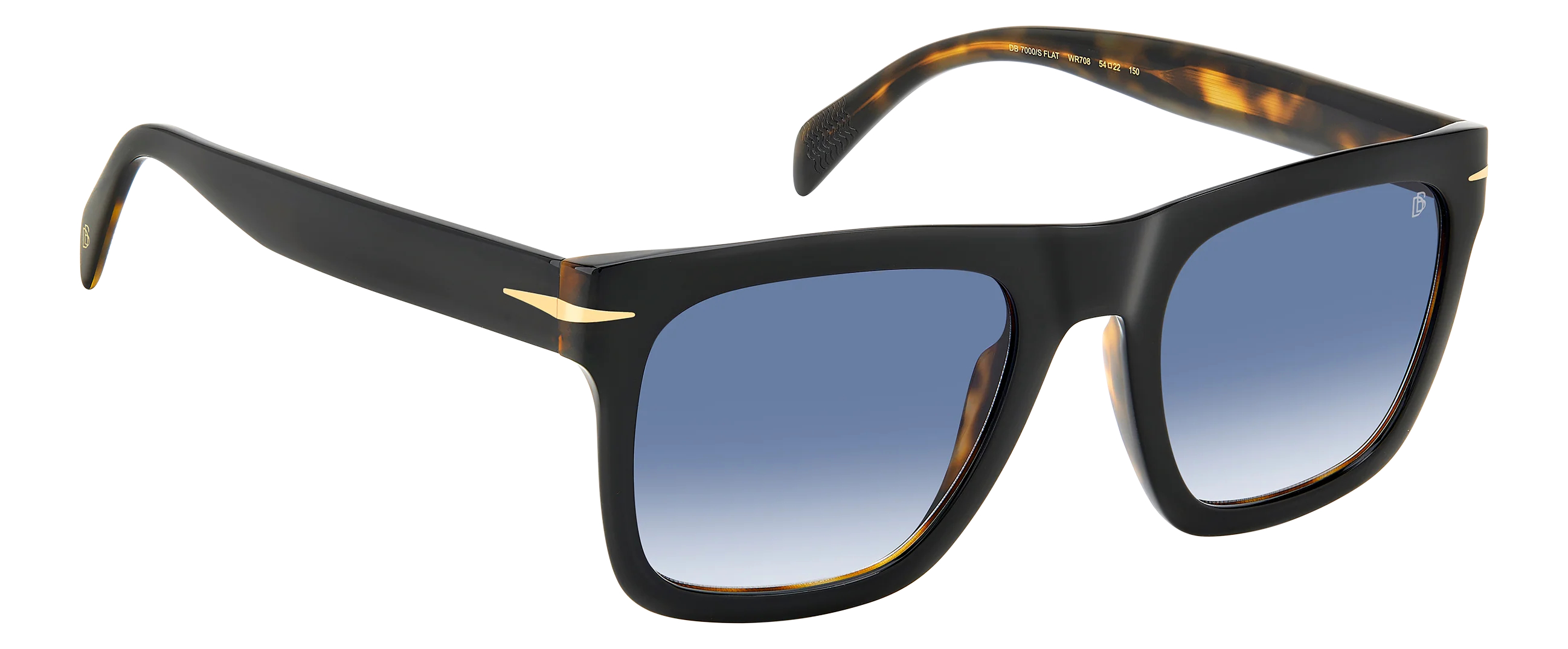 DB 7000/S FLAT - Black Havana - Dk Blue Shaded - Image 4