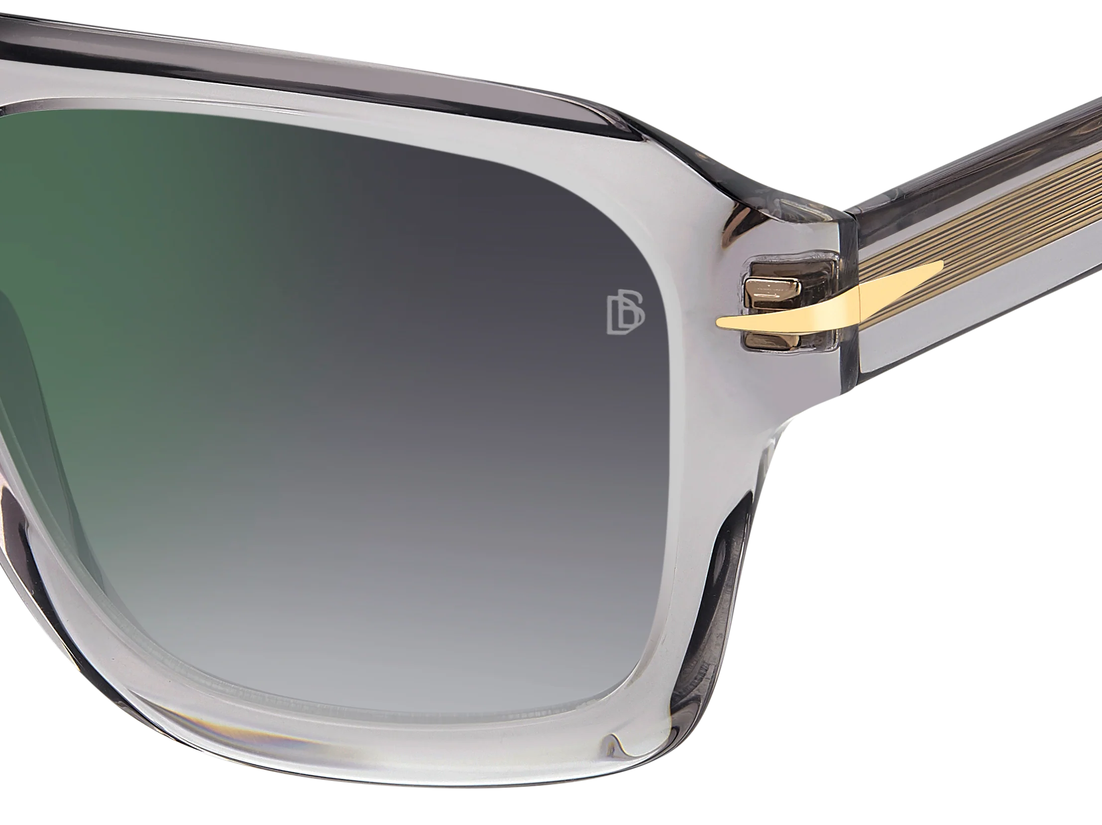 DB 7127/S - Grey - Grey Shaded Green Mirror - Image 4