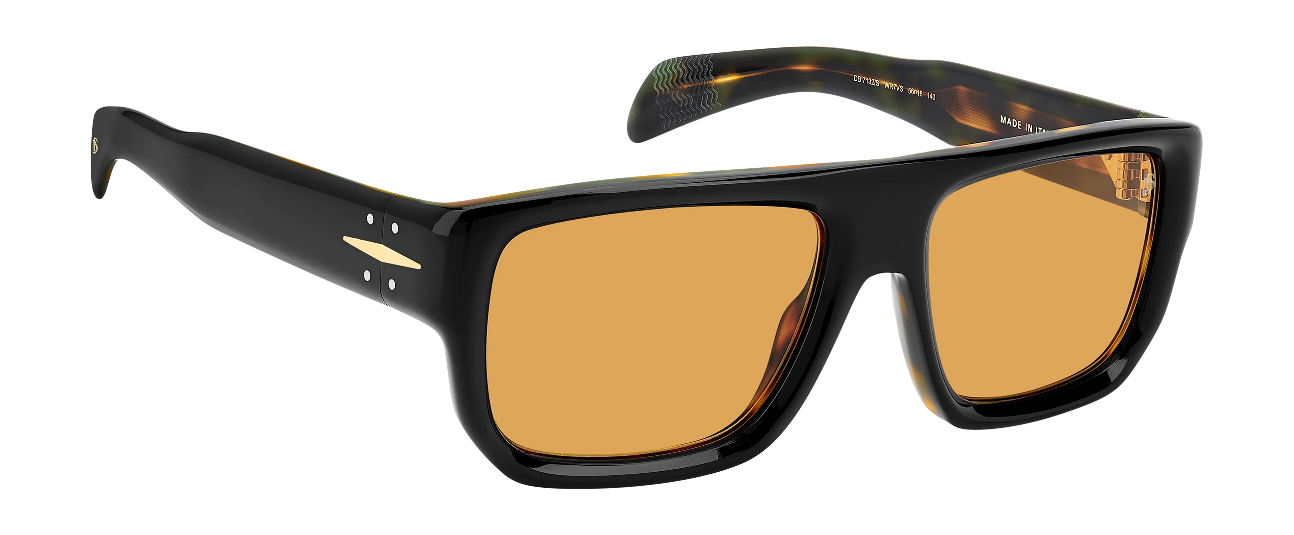 DB 7132/S - Black Havana - Orange Hight Contrast - Image 3