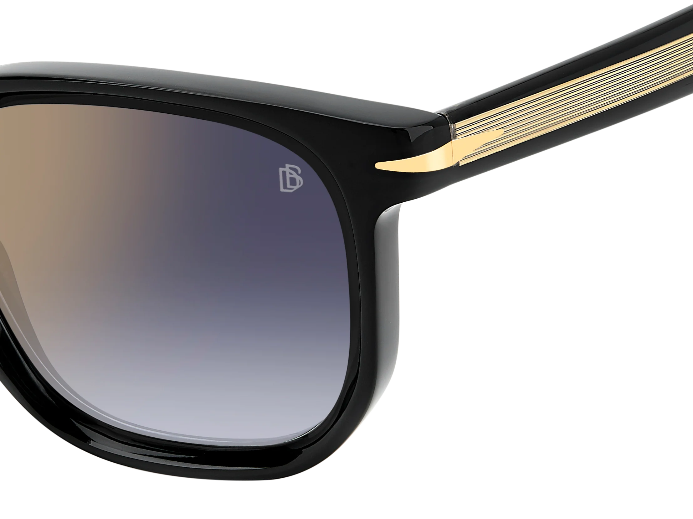 DB 7133/S - Black - Blue Shaded Gold Mirror - Image 4