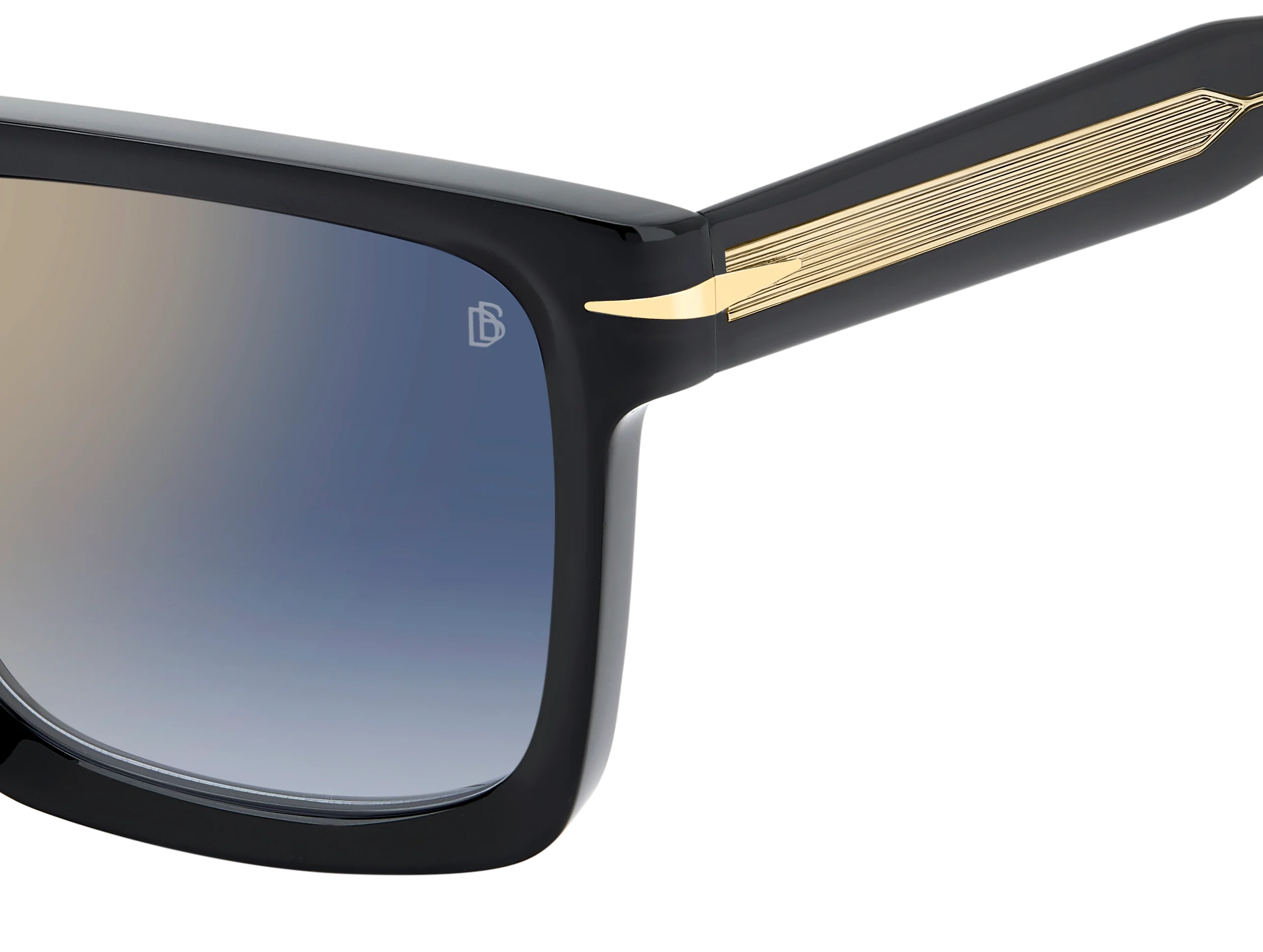 DB 7134/S - Black - Blue Shaded Gold Mirror - Image 3