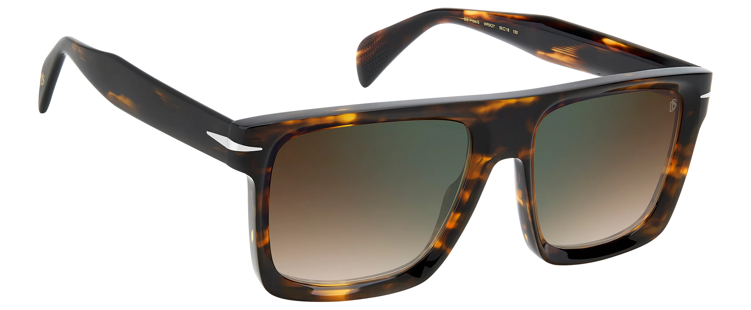 DB 7134/S - Brown Havana - Brown Shaded Green Mirror - Image 3