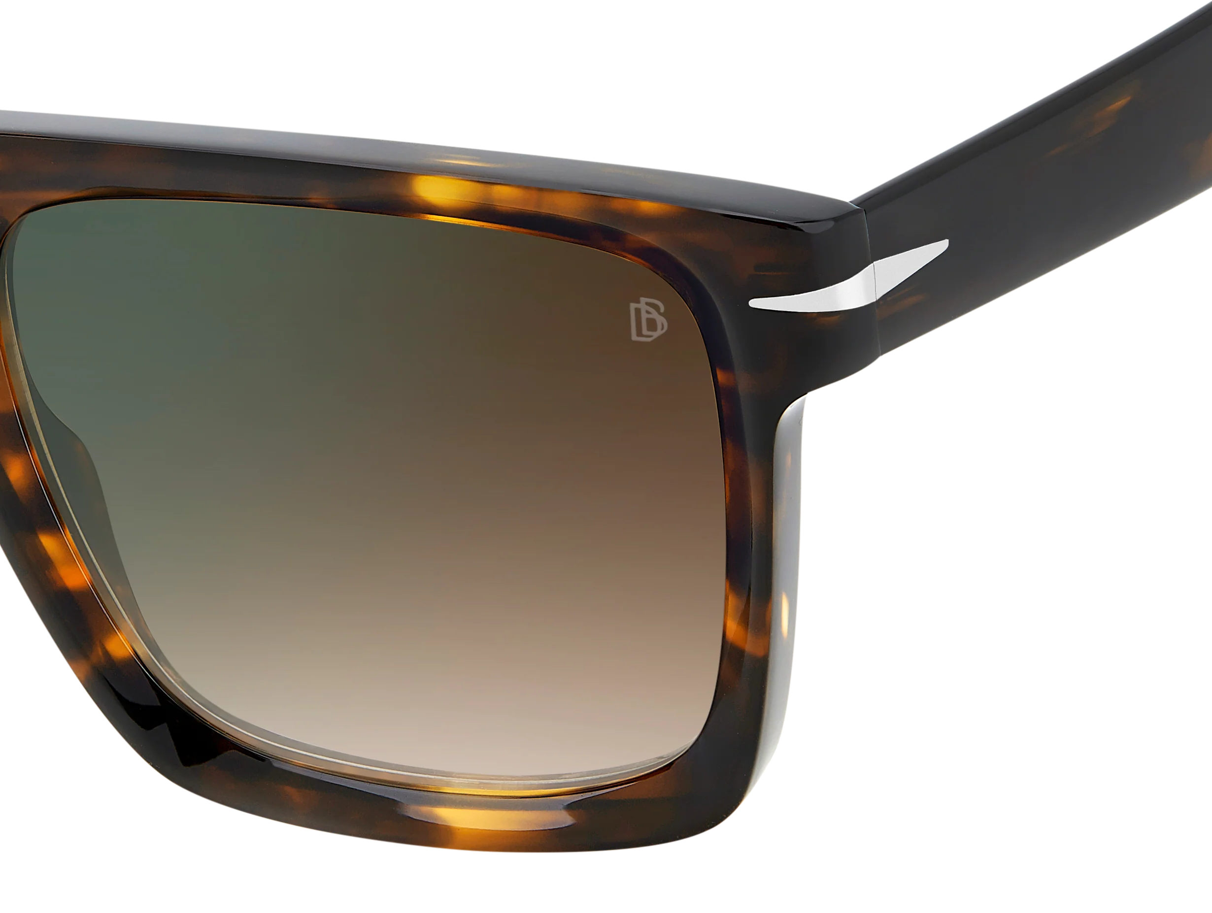 DB 7134/S - Brown Havana - Brown Shaded Green Mirror - Image 4