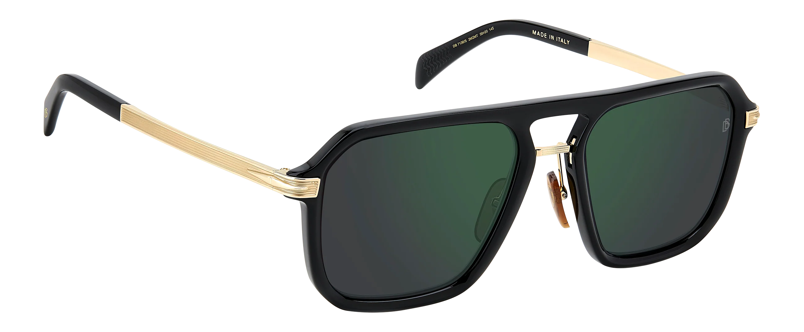 DB 7136/S - Black Gold - Green Mirror - Image 3