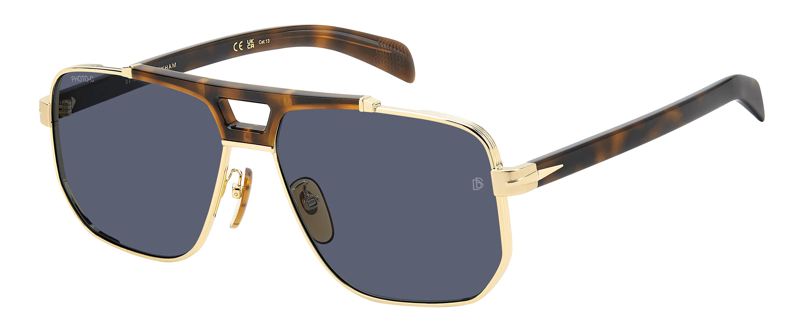 DB 7157/S - Gold Brown Havana - Blue Photochromic Antireflex - Image 4