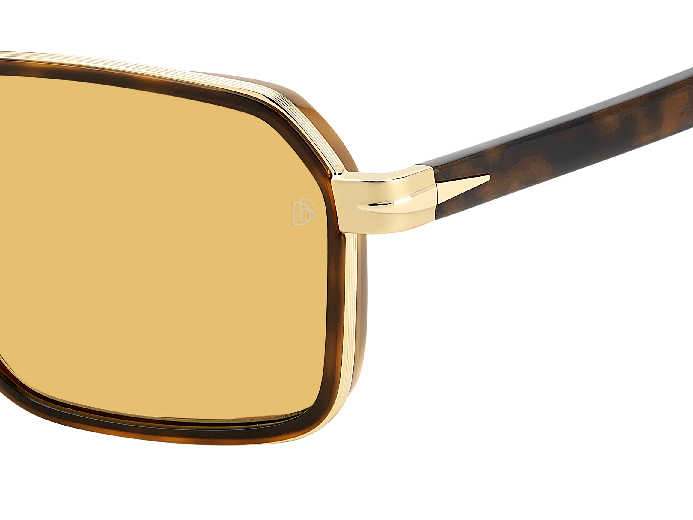 DB 7158/S - Gold Brown Havana - Yellow - Image 3